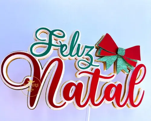 Topo de Bolo Natal