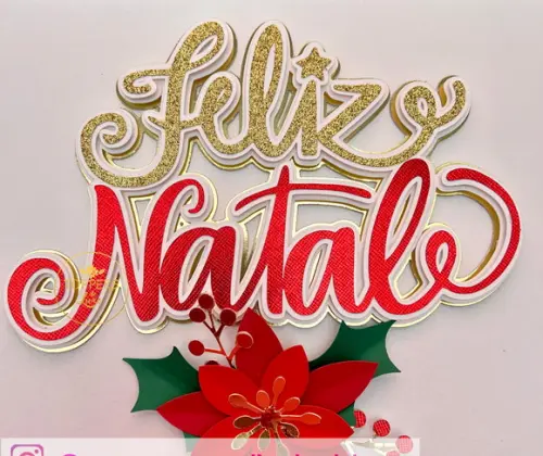 Topo de Bolo Natal