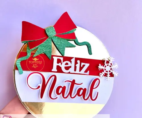 Topo de Bolo Natal