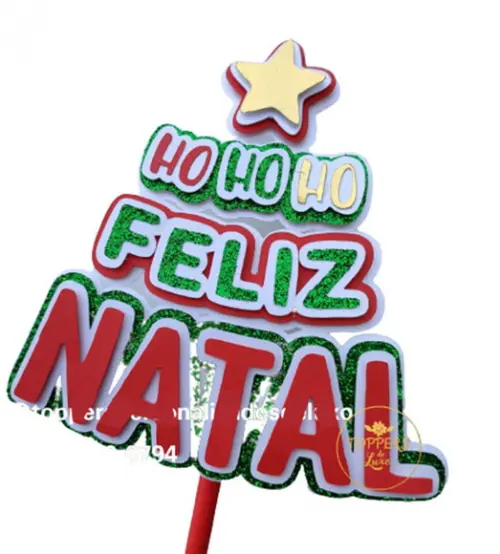 Topo de Bolo Natal