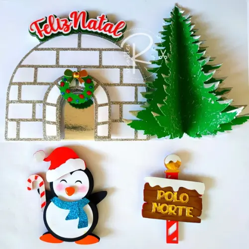 Topo de Bolo Natal