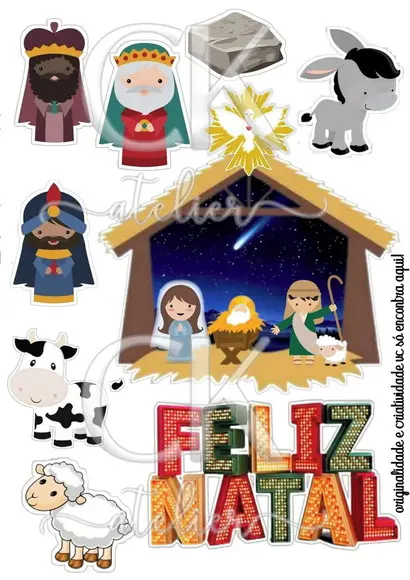 Topo de Bolo Natal
