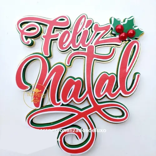 Topo de Bolo Natal