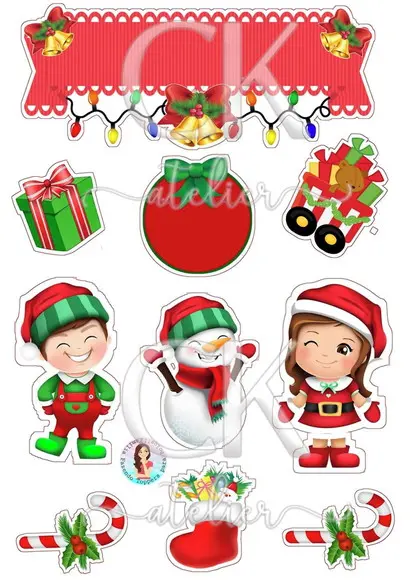 Topo de Bolo Natal