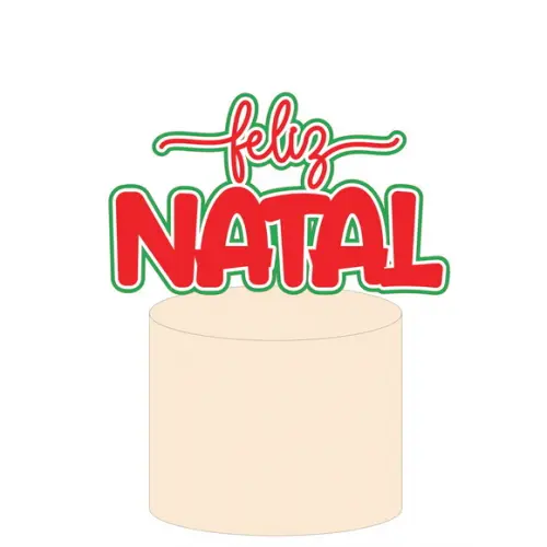 Topo de Bolo Natal