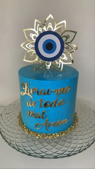 Topo de Bolo Olho Grego