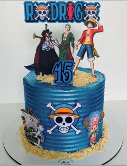 Topo de Bolo One Piece