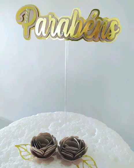 Topo de Bolo parabéns
