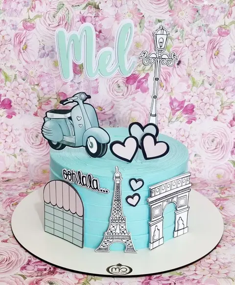 Topo de Bolo Paris