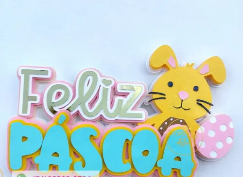 Topo de Bolo Páscoa