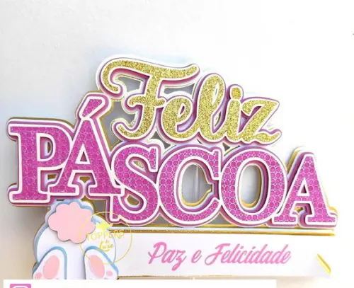 Topo de Bolo Páscoa