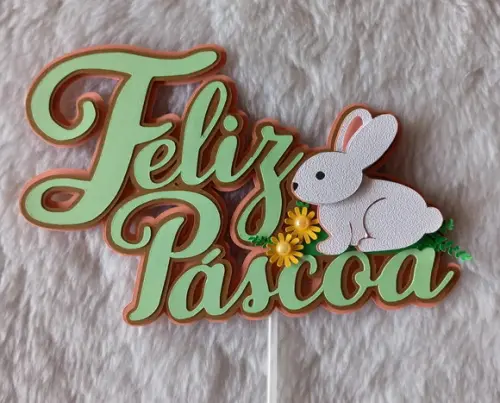 Topo de Bolo Páscoa
