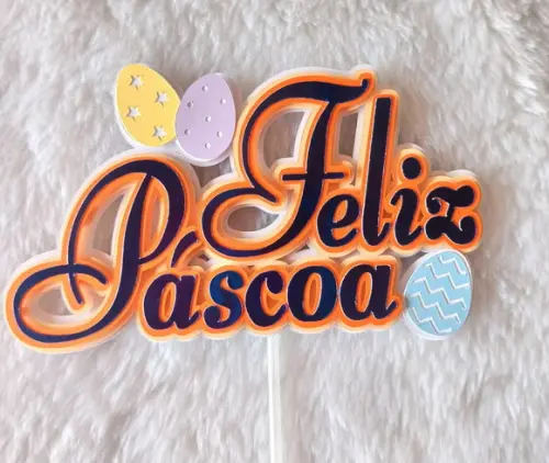 Topo de Bolo Páscoa