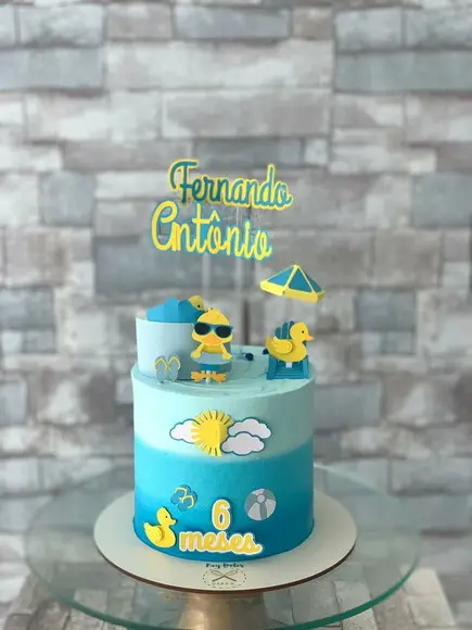 Topo de Bolo Patinho