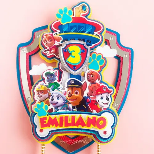 Topo de Bolo Patrulha Canina