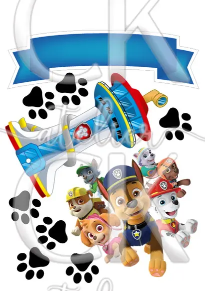 Topo de Bolo Patrulha Canina