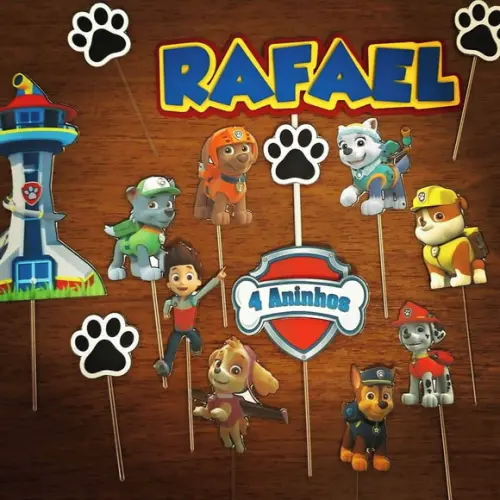 Topo de Bolo Patrulha Canina