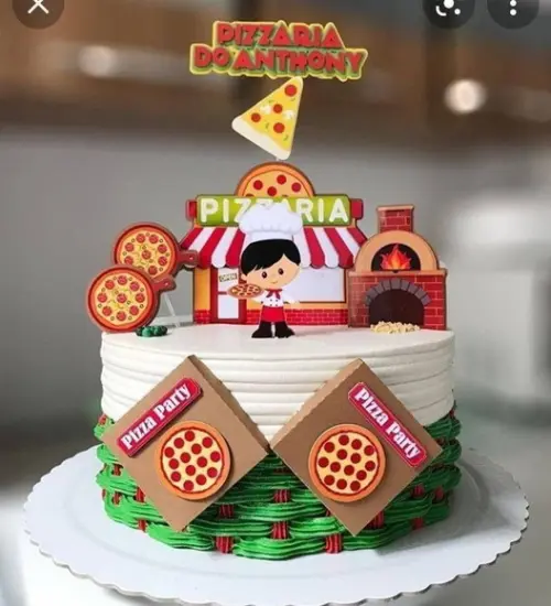 Topo de Bolo Pizza