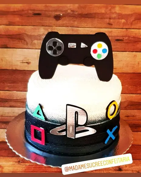 Topo de Bolo Playstation