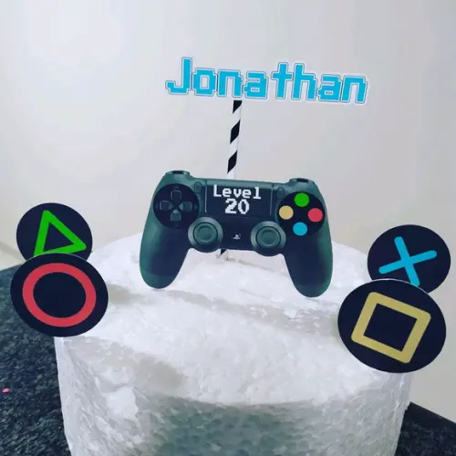 Topo de Bolo Playstation