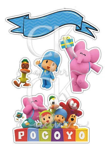 Topo de Bolo Pocoyo