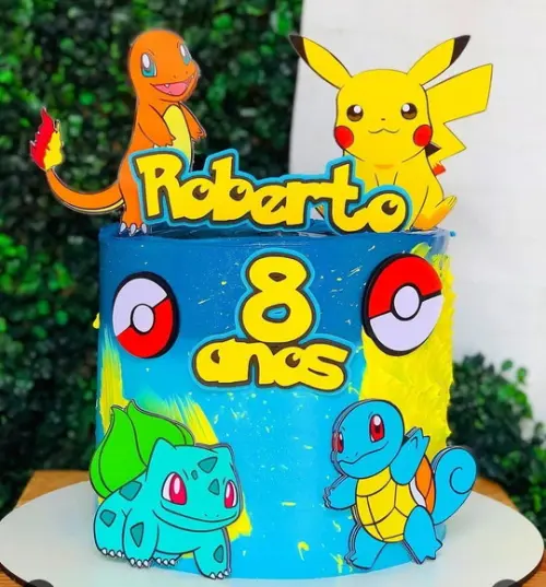 Topo de Bolo Pokemon