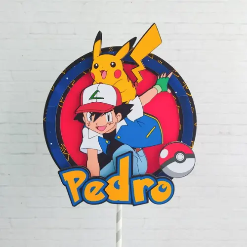 Topo de Bolo Pokemon