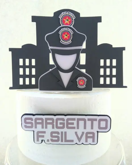 Topo de Bolo Policia