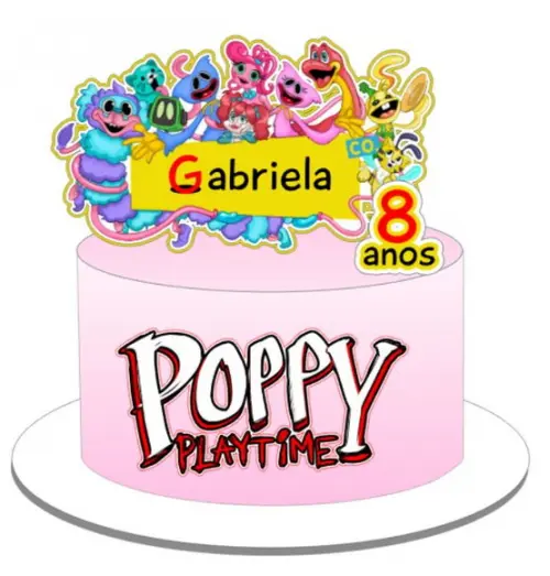 Topo de Bolo Poppy Playtime
