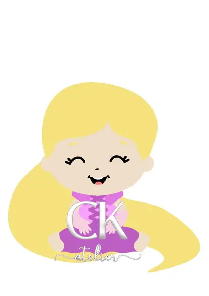 Topo De Bolo Princesa Rapunzel