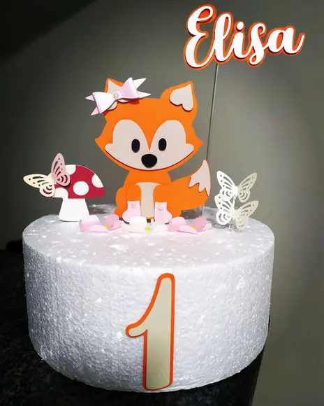 Topo de Bolo Raposinha