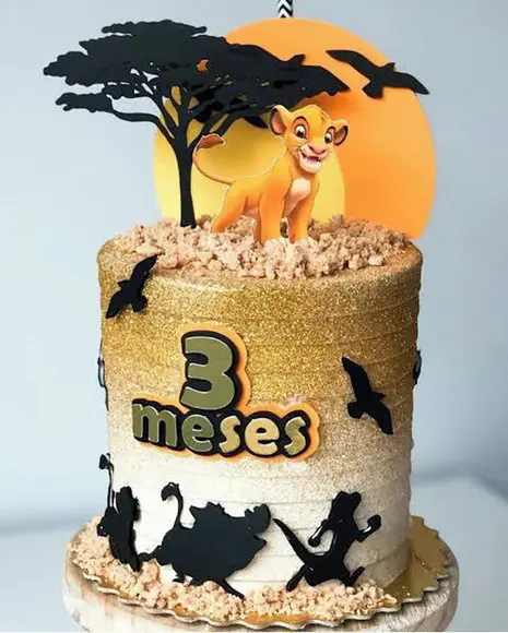 Topo de Bolo Rei Leão