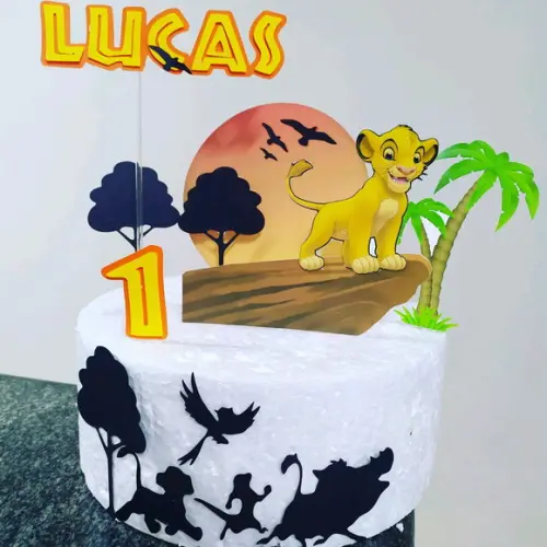 Topo de Bolo Rei Leão
