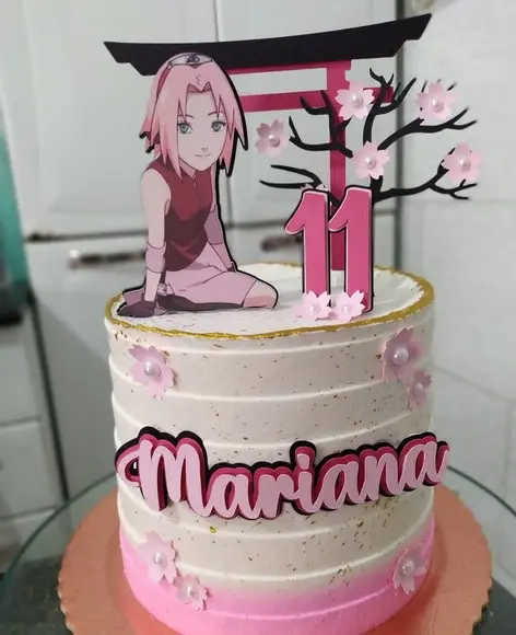 Topo de Bolo Sakura
