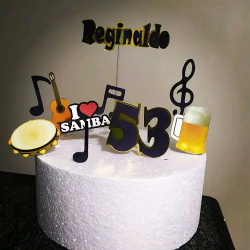 Topo de Bolo samba e pagode