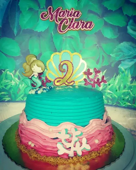 Topo de Bolo Sereia