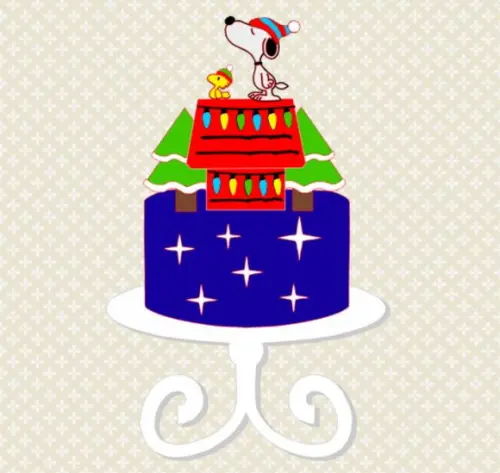 Topo de Bolo Snoopy