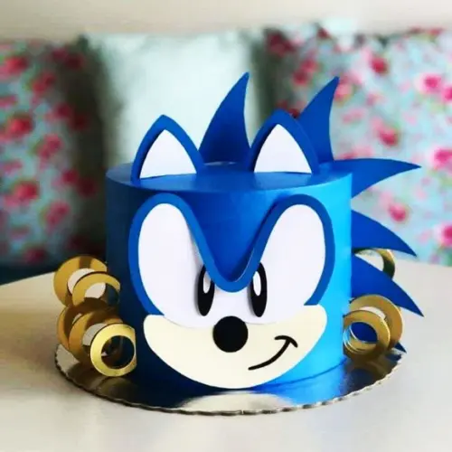 Topo de Bolo Sonic