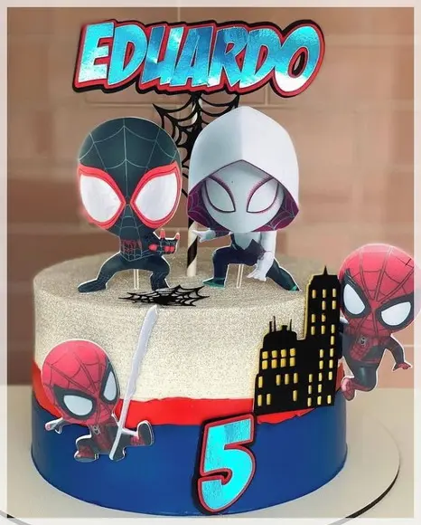 Topo de Bolo Spidey