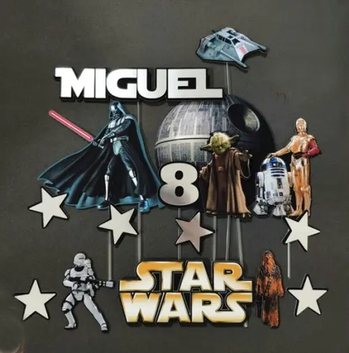 Topo de Bolo Star Wars