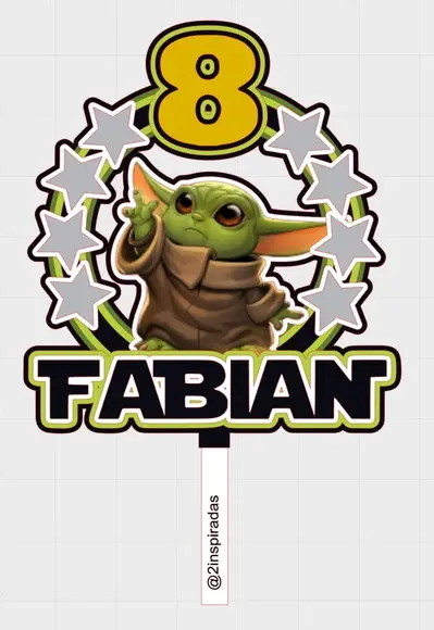 Topo de Bolo Star Wars