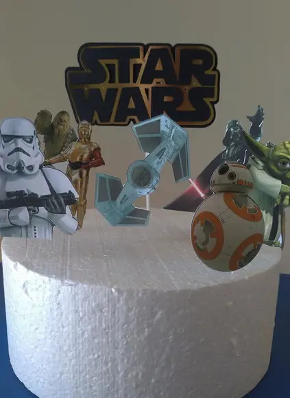 Topo de Bolo Star Wars
