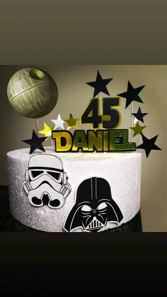 Topo de Bolo Star Wars