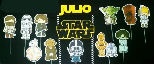 Topo de Bolo Star Wars Kids