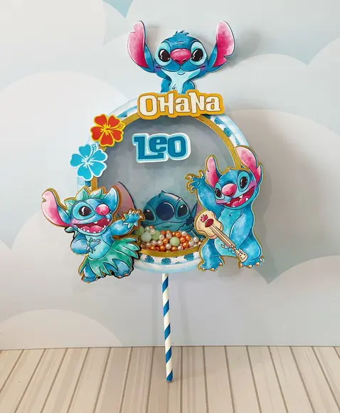 Topo de Bolo Stitch