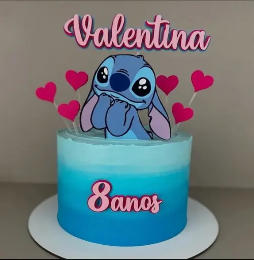 Topo de Bolo Stitch