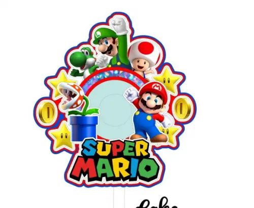 Topo de Bolo Super Mario
