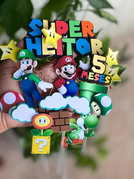 Topo de Bolo Super Mario