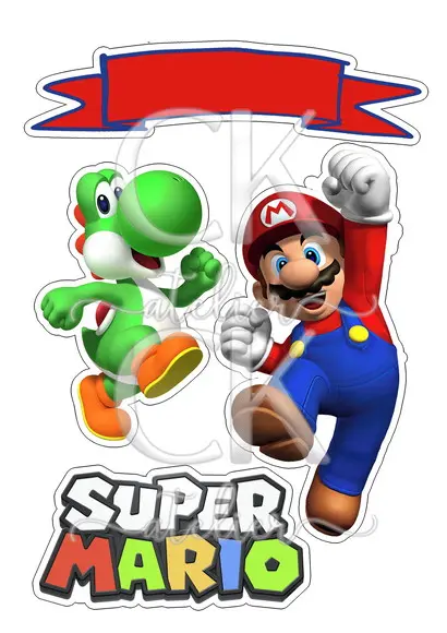 Topo de Bolo Super Mario