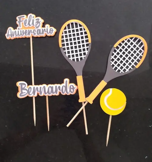 Topo de Bolo Tenis